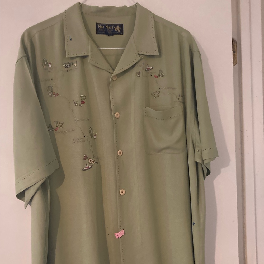 Nat Nast Classic Shirt in Lime Green